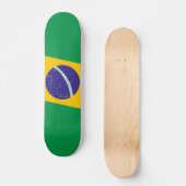 Gestileerde Braziliaanse vlag Persoonlijk Skateboard (Voorkant)