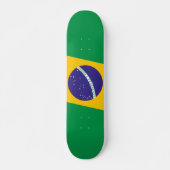 Gestileerde Braziliaanse vlag Persoonlijk Skateboard (Voorkant)