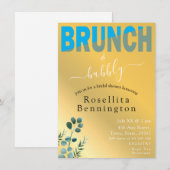 Gestileerde brunch en bubble Vrijgezellenfeest Kaart (Voorkant / Achterkant)