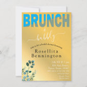 Gestileerde brunch en bubble Vrijgezellenfeest Kaart (Voorkant)