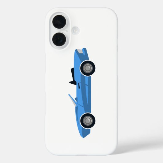 Gestileerde cabriolet sportwagen Case-Mate iPhone case (Achterkant)