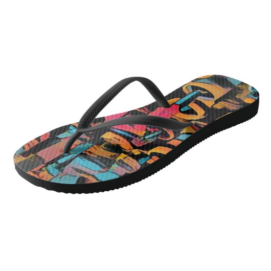 Gestileerde Cactus Funky Flip Flops (Schuin)