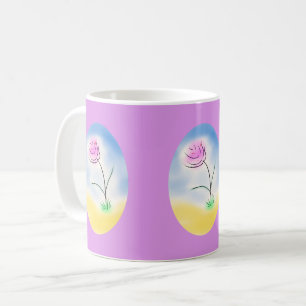 Gestileerde Cameo Scène van een Happy Flower - Koffiemok