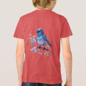 Gestileerde Cat Kitten Line Art Design-52315 Tri-Blend Shirt (Achterkant)
