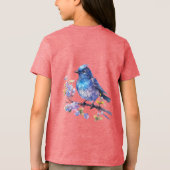 Gestileerde Cat Kitten Line Art Design-52315 Tri-Blend Shirt (Achterkant)