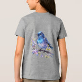 Gestileerde Cat Kitten Line Art Design-52315 Tri-Blend Shirt (Achterkant)