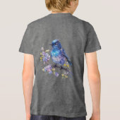 Gestileerde Cat Kitten Line Art Design-52315 Tri-Blend Shirt (Achterkant)