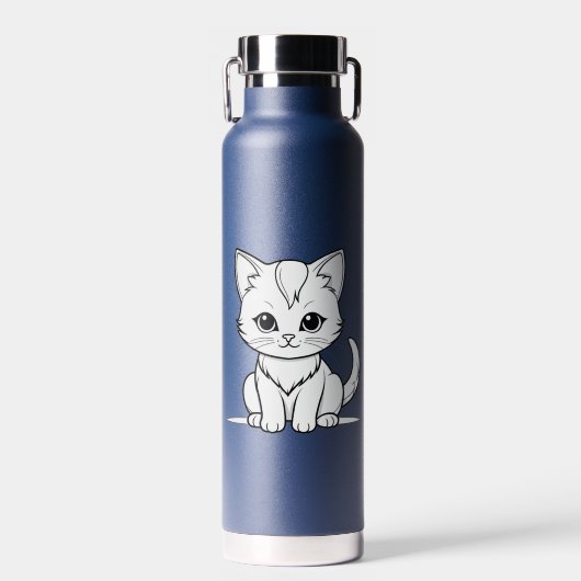Gestileerde Cat Kitten Line Art Design-52315 Waterfles (Voorkant)