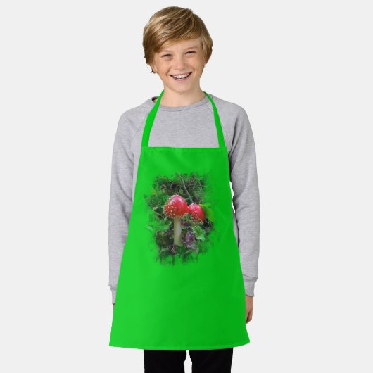 Gestileerde champignons - Schort S (Gedragen)