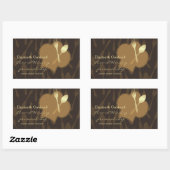 Gestileerde Chef's Pet & Golden Fork & Lepel Stick Rechthoekige Sticker (Vel)