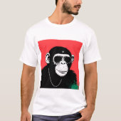 Gestileerde chimpansee t-shirt (Voorkant)
