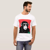 Gestileerde chimpansee t-shirt (Voorkant volledig)