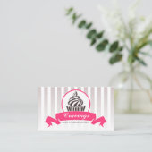 Gestileerde Cupcake Banketbakkerij Visitekaartje (Staand voorkant)