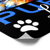 Gestileerde cute puppy poster (Hoek)