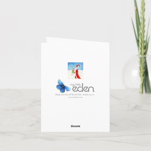 Gestileerde de kunst seizoengebonden kaart van (Achterkant)