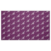 Gestileerde Deco Butterfly, Aubergine Paarse Stof (Fat Quarter)