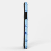 Gestileerde Deco vlinder - kobalt en lichtblauw Case-Mate iPhone Case (Achterkant/rechts)