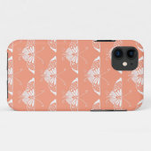 Gestileerde Deco vlinder - koraal oranje Case-Mate iPhone Case (Achterkant (horizontaal))
