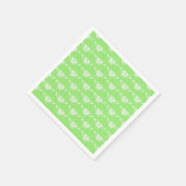 Gestileerde Deco vlinder - limoengroen Servetten (Hoek)
