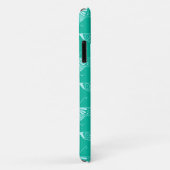 Gestileerde Deco vlinder - turquoise en aqua Case-Mate iPhone Case (Achterkant/rechts)
