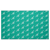 Gestileerde Deco Vlinder, Turquoise Stof (Fat Quarter)