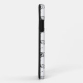 Gestileerde Deco vlinder - wit en zwart Case-Mate iPhone Case (Achterkant/rechts)