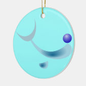 gestileerde dolfijn Kerstversiering Keramisch Ornament (Links)