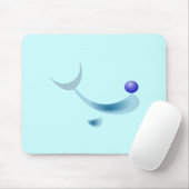 gestileerde dolfijn Mousepad Muismat (Met muis)