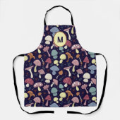 Gestileerde donkere bos paddenstoel Custom Schort (Voorkant)