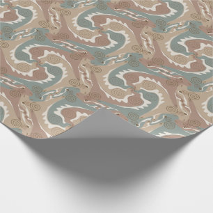 Gestileerde Draaiende Hazen Tessellatie 6 Inpakpap Cadeaupapier