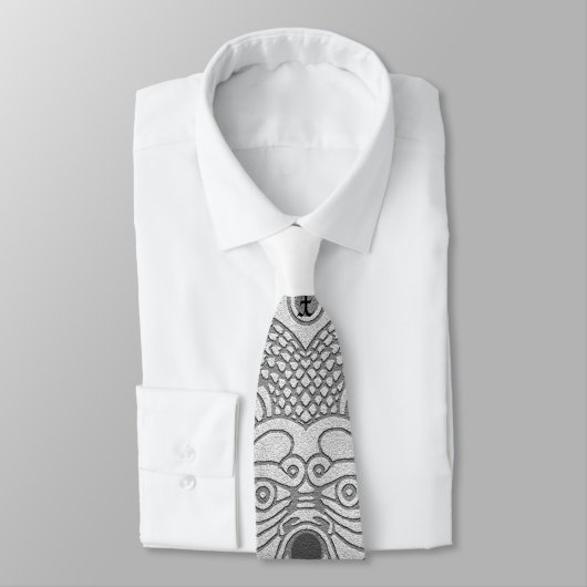 gestileerde draak-Stropdas met monogram Stropdas (Gebonden)