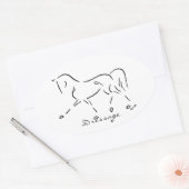 Gestileerde dressuur Sticker (Envelop)