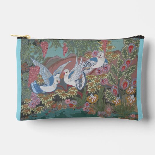 Gestileerde duiven in bloeiende tuin etui (Voorkant)