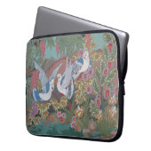 Gestileerde Duiven in Tuin Laptop Sleeve (Voorkant Links)