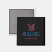 Gestileerde Engels Bulldog Magneet (Voorkant / Achterkant)