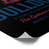 Gestileerde  Engels Bulldog Poster (Hoek)