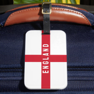 Gestileerde Engelse vlag Bagagelabel