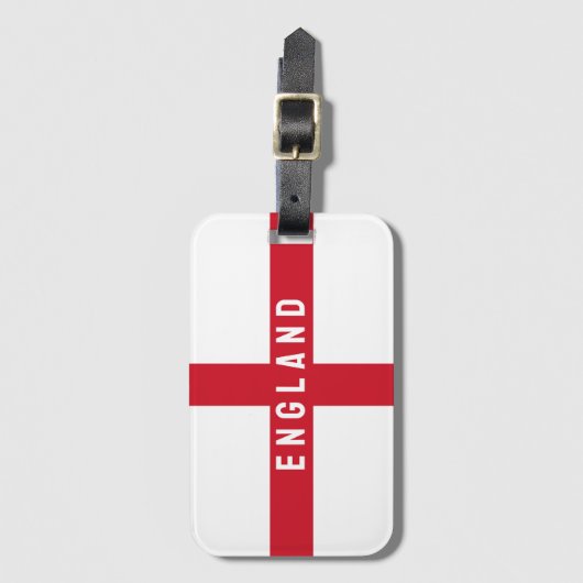 Gestileerde Engelse vlag Bagagelabel (Voorkant (verticaal))