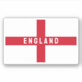 Gestileerde Engelse vlag Sticker (Voorkant)