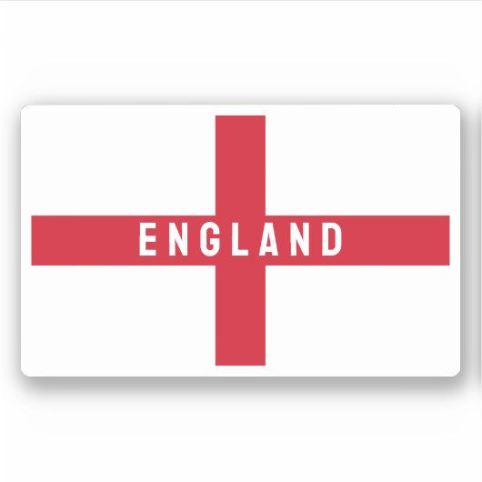 Gestileerde Engelse vlag Sticker (Voorkant)