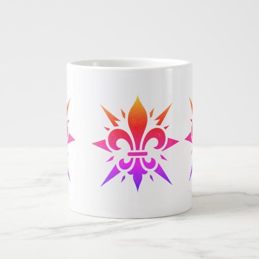 "Gestileerde Fleur-de-lis" Speciale Mok (Voorkant)