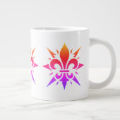 "Gestileerde Fleur-de-lis" Speciale Mok (Rechts)