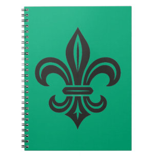 "Gestileerde Fleur-de-lis" Spiraal Foto Notitieboe Notitieboek