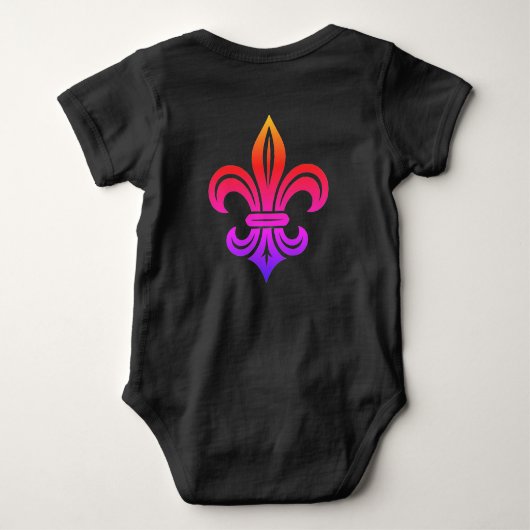 "Gestileerde Fleur-de-lis" T-shirt (Achterkant)