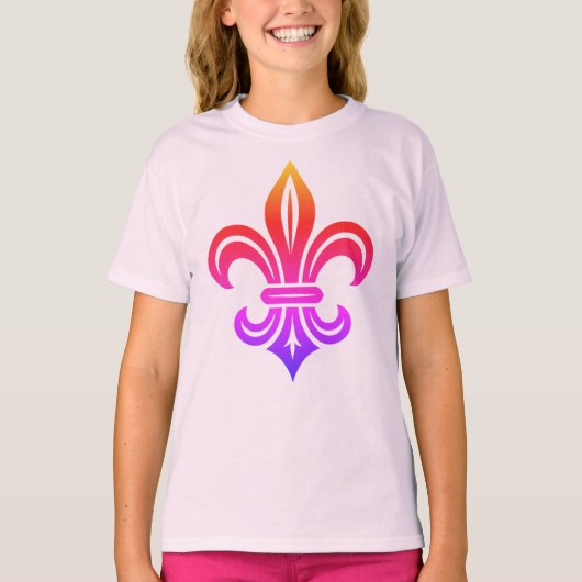 "Gestileerde Fleur-de-lis" T-shirt (Voorkant)