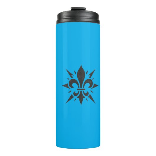 "Gestileerde Fleur-de-lis" thermische bekercan Thermosbeker (Voorkant)