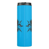 "Gestileerde Fleur-de-lis" thermische bekercan Thermosbeker (Achterkant)