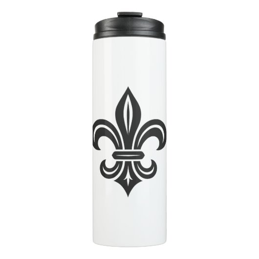 "Gestileerde Fleur-de-lis" thermobeker Thermosbeker (Voorkant)