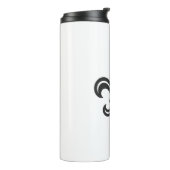 "Gestileerde Fleur-de-lis" thermobeker Thermosbeker (Gedraaid links)