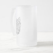 Gestileerde Fox Frosted Glass Mok (Voorkant links)